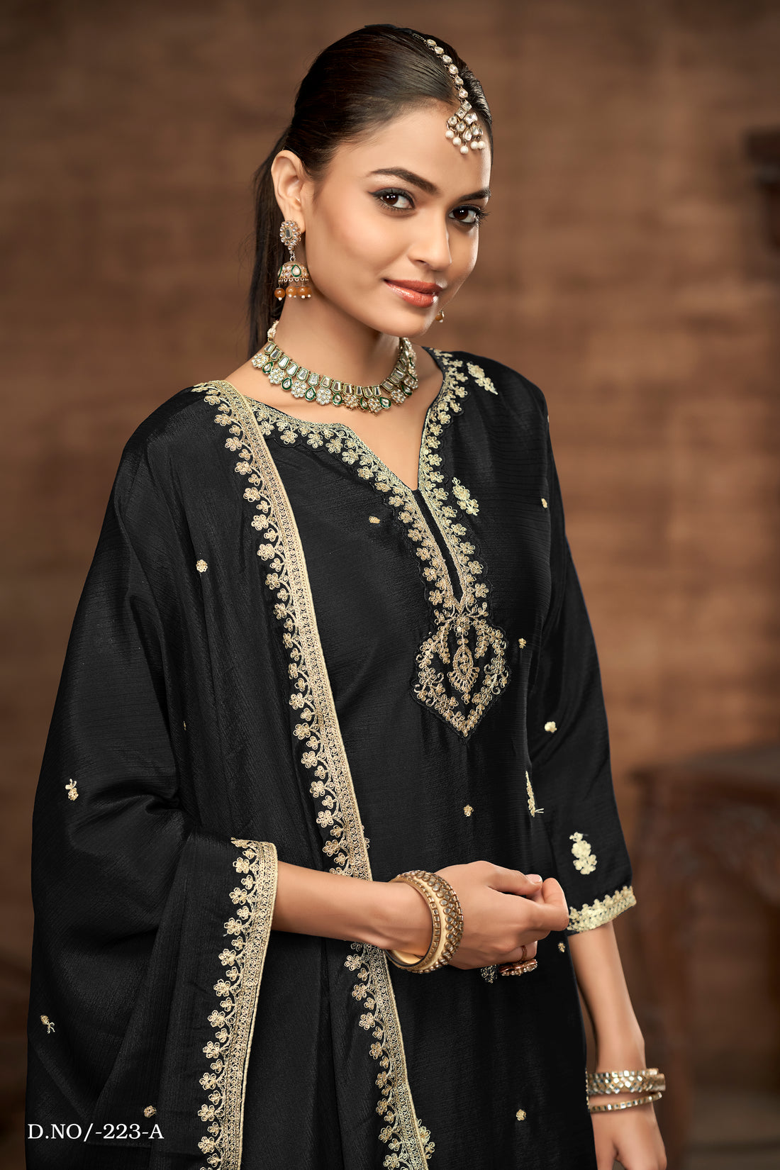 Flared Palazzo Pants Pair | Pakistani Style Bollywood Ethnic Bottoms for Women