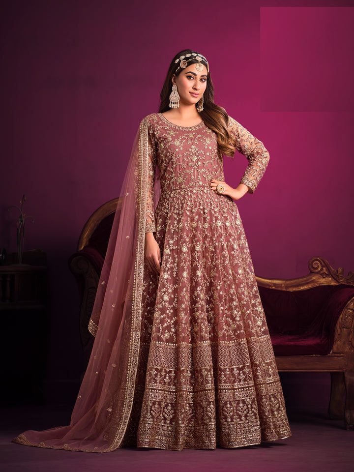 Indian Designer Anarkali Kurta Palazzo Dupatta Wedding Gown Plus Size Long Gown