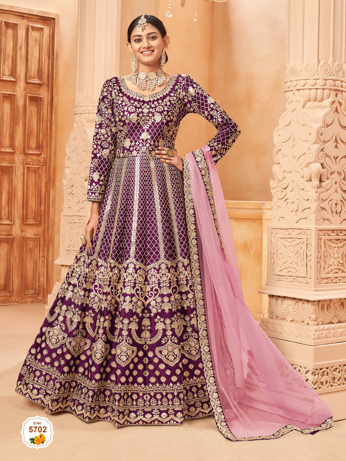 Beautiful Designer Dress Indian Stitched Organza Anarkali Gown Bollywood Wear