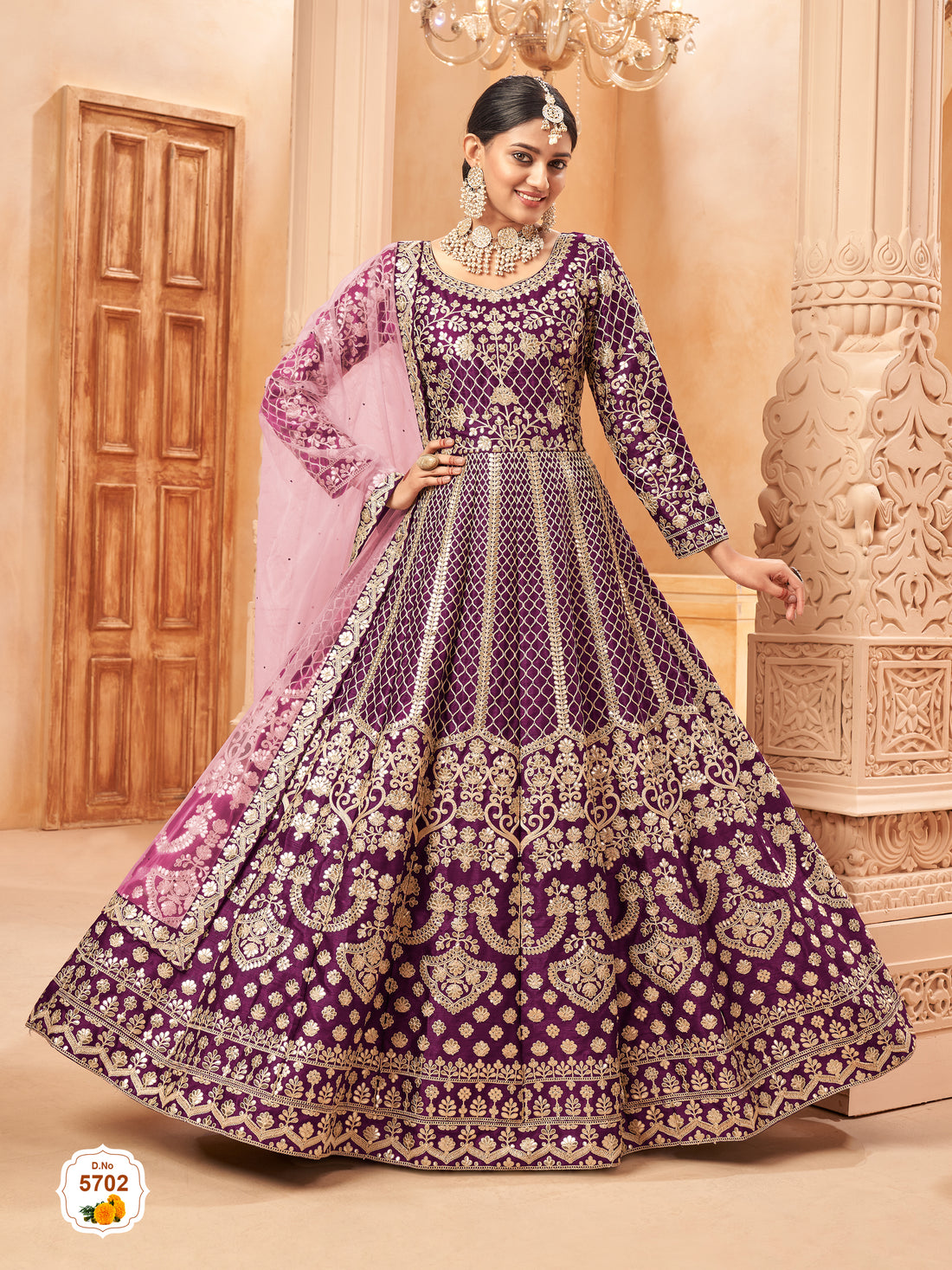 Beautiful Designer Dress Indian Stitched Organza Anarkali Gown Bollywood Wear