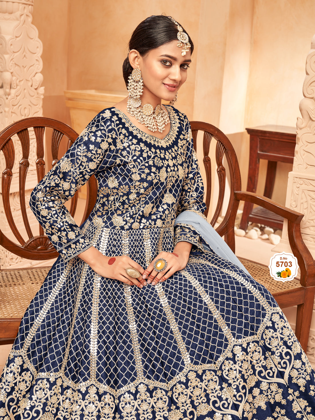 Beautiful Designer Dress Indian Stitched Organza Anarkali Gown Bollywood Wear