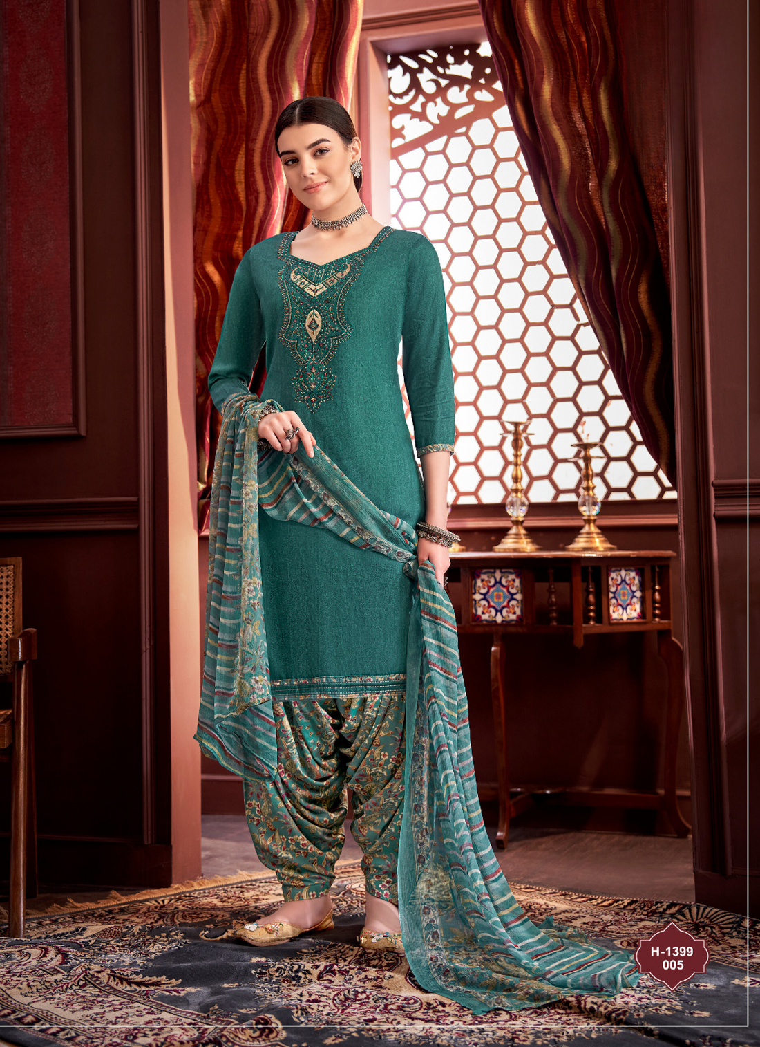 Elegant Ethnic Women's Wear Plazzo Dresses Indian Pakistani Salwar Kameez Suits