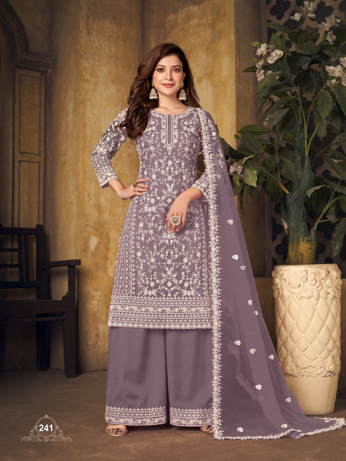 Indian Diwali Party Wear Dresses For Women Ready made Salwar Kameez Palazzo Set