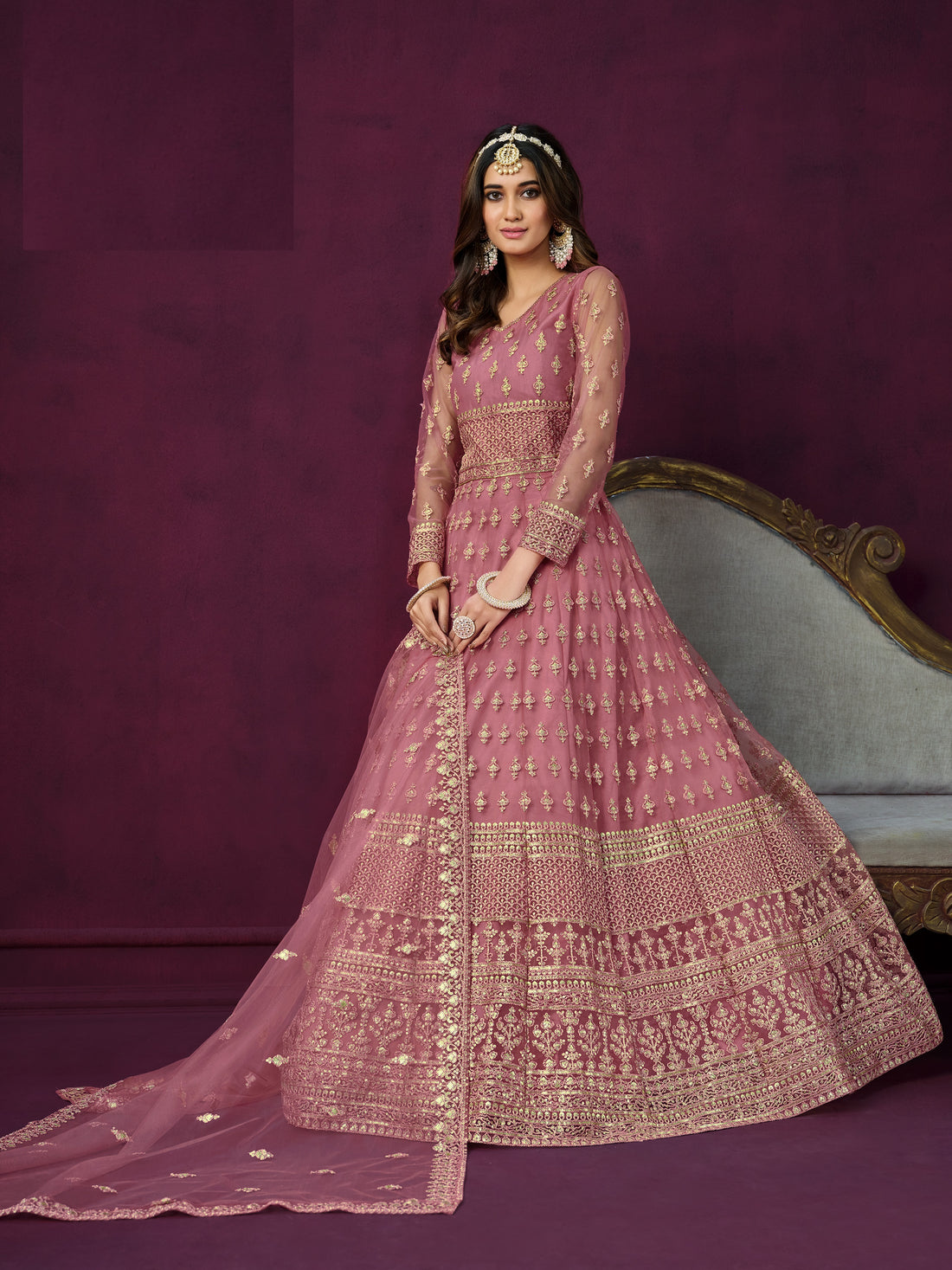 Indian Wedding New Suit Party Anarkali Gown Dress Wear Dress Bollywood Pakistani