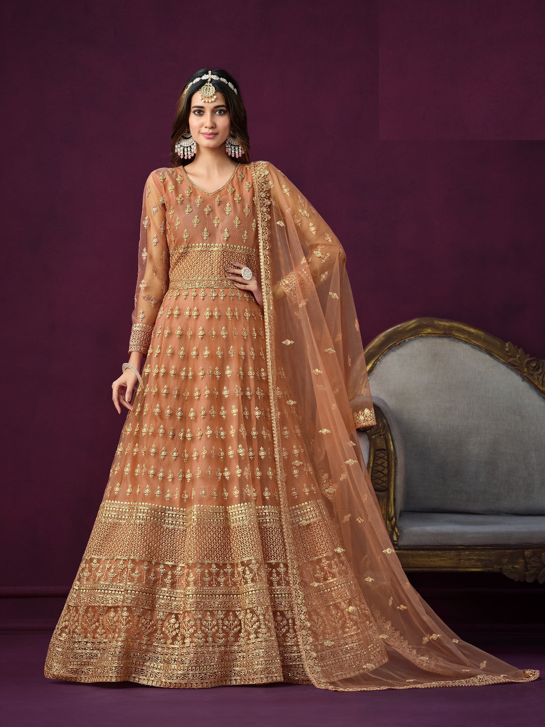 Indian Wedding New Suit Party Anarkali Gown Dress Wear Dress Bollywood Pakistani