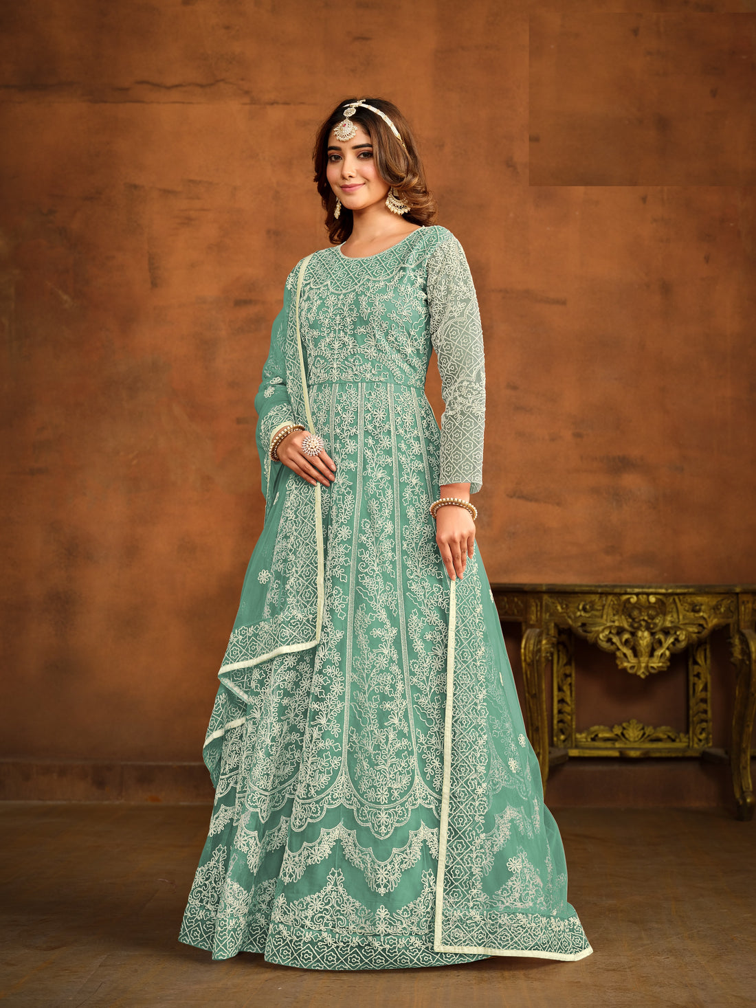 Indian Bollywood Anarkali Salwar Kameez Designer Dress Pakistani Party Long Gown