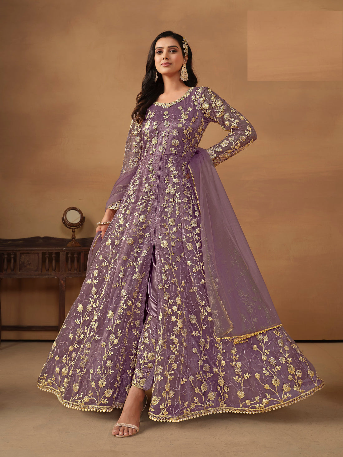 Wedding Heavy Bridal Pakistani Indian Designer Party Wear Dress Anarkali Gown