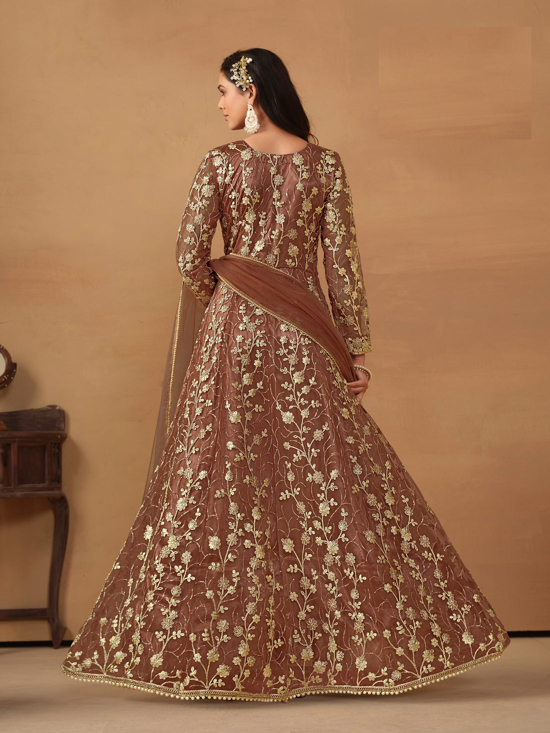 Wedding Heavy Bridal Pakistani Indian Designer Party Wear Dress Anarkali Gown