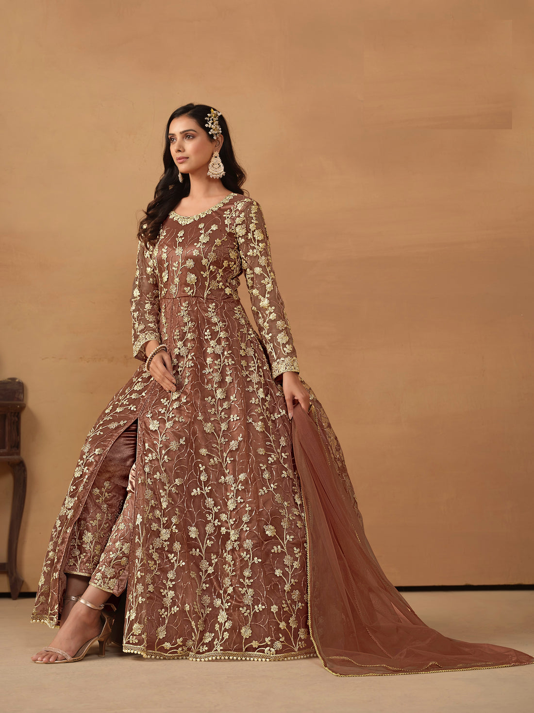 Wedding Heavy Bridal Pakistani Indian Designer Party Wear Dress Anarkali Gown