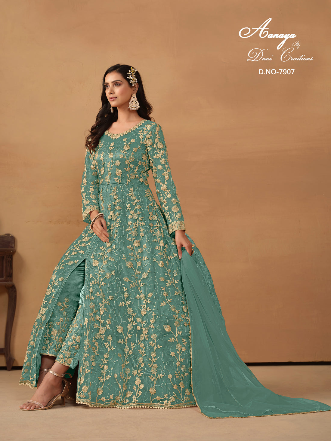 Wedding Heavy Bridal Pakistani Indian Designer Party Wear Dress Anarkali Gown