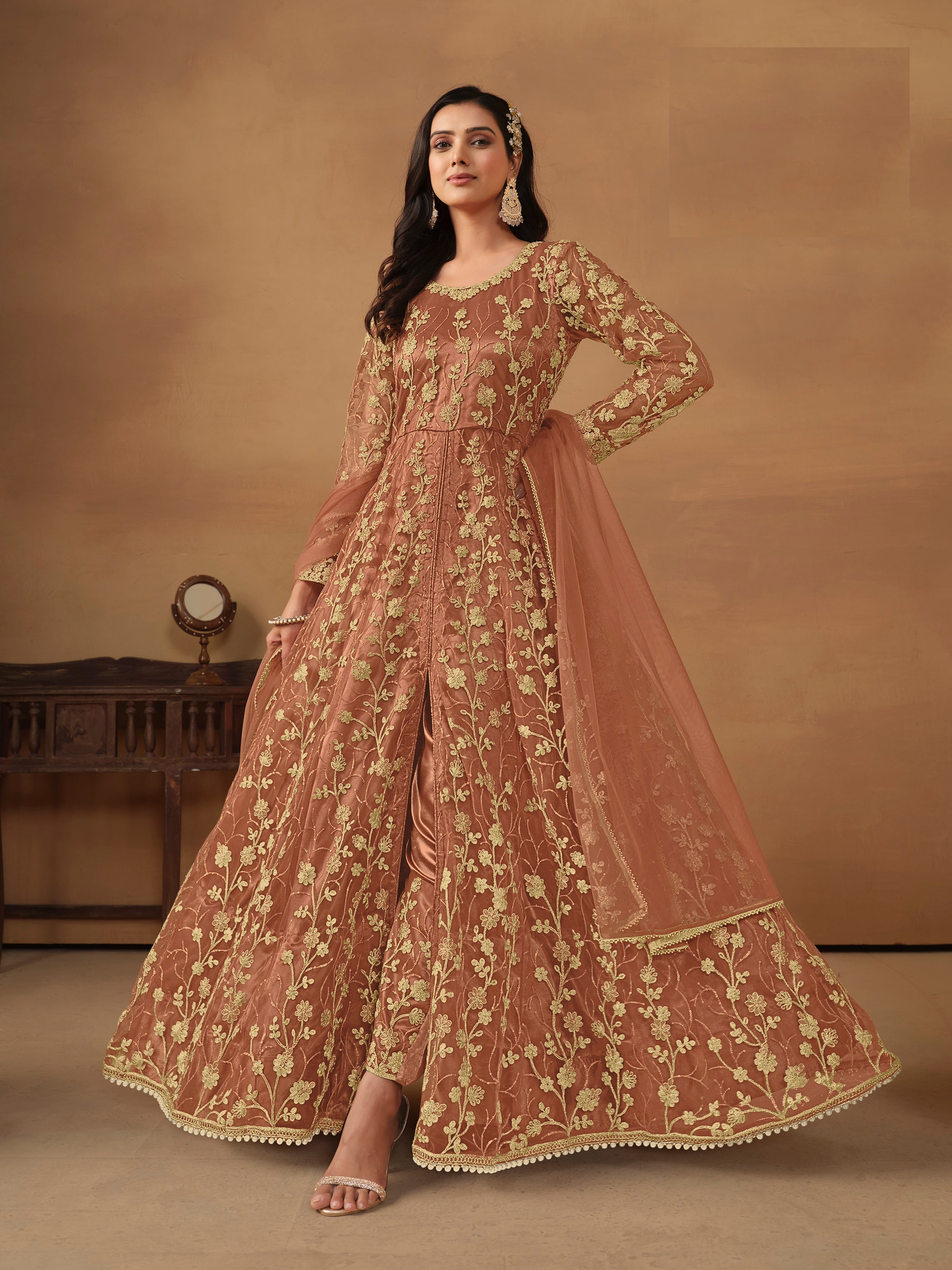 Wedding Heavy Bridal Pakistani Indian Designer Party Wear Dress Anarka DesignerNiyati