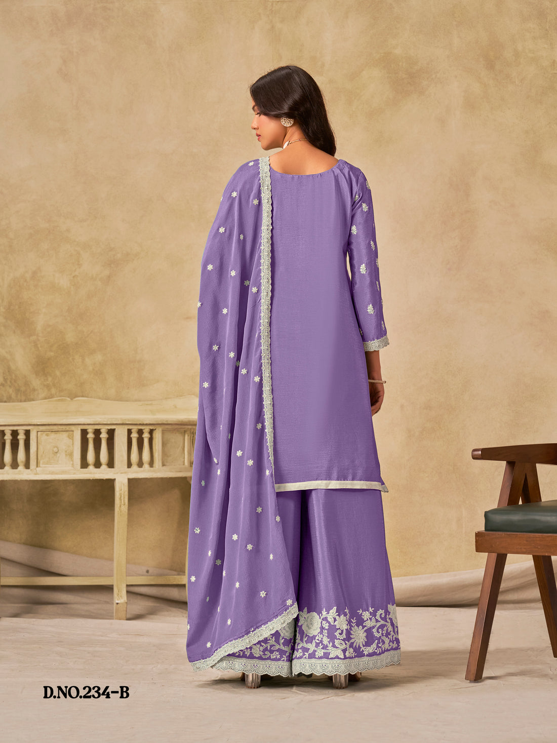 Ethnic Palazzo Salwar Kameez | Pakistani Bollywood Style Outfit with Dupatta | Wedding Party & Festive Wear Dress