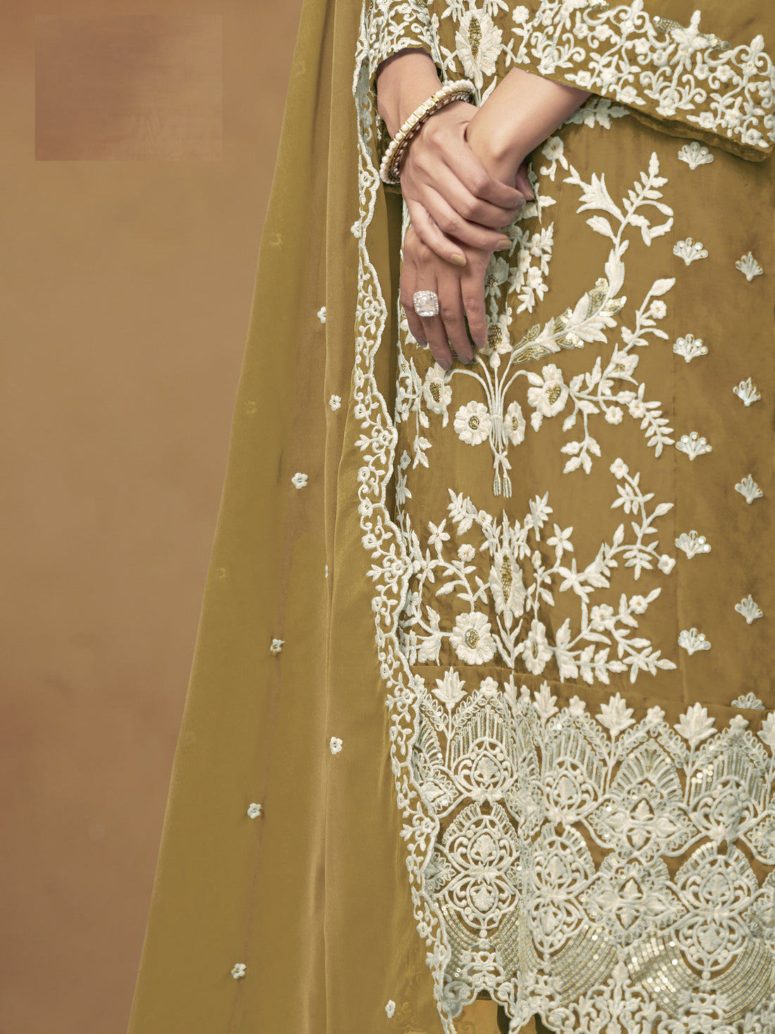 Organza Kurta Palazzo With Heavy Embroidery Sequence Work, Pant Cheap Rate Suits