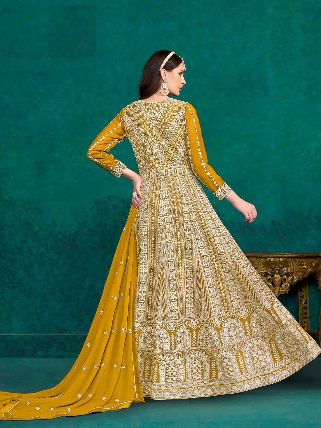 Designer Wedding Party Wear Salwar Kameez Stitch Ready Made Gown Pakistani Suits