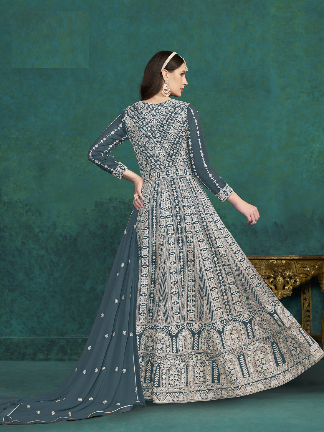 Designer Wedding Party Wear Salwar Kameez Stitch Ready Made Gown Pakistani Suits