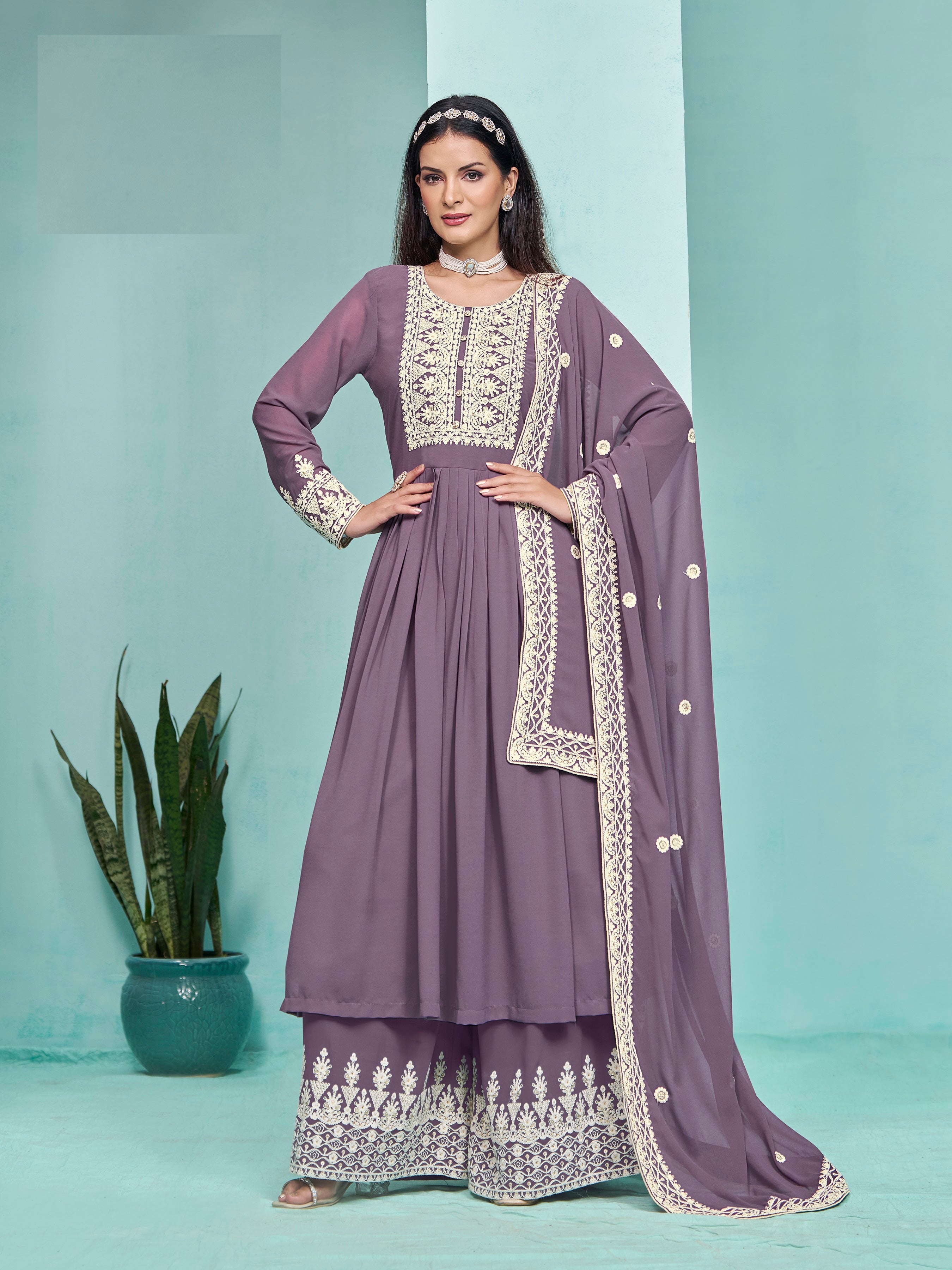 Kurti with palazzo for wedding best sale