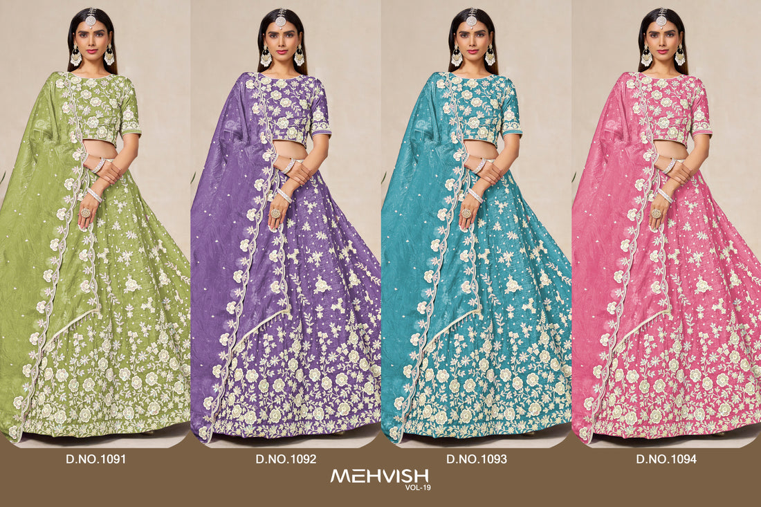 Bridal Wear Lehenga Choli | Heavy Embroidered Wedding Dress | Pakistani Bollywood Outfit