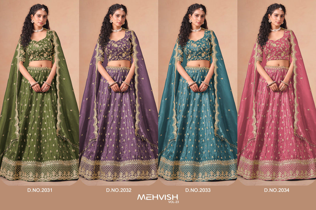 Traditional Embroidered Lehenga Choli with Dupatta Wedding Reception Bridal & Festive Wear Outfit