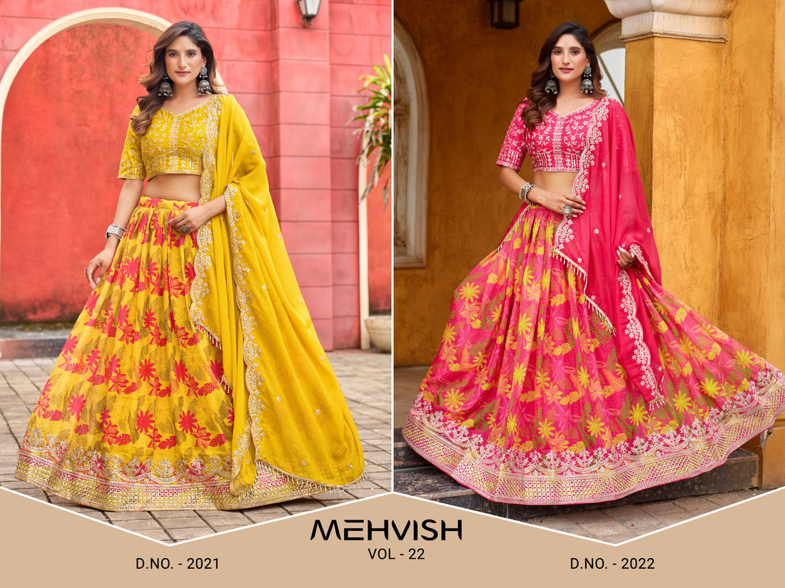 Pakistani Style Bollywood Festive Wear Floral Lehenga Choli with Dupatta Mehndi Party Dress